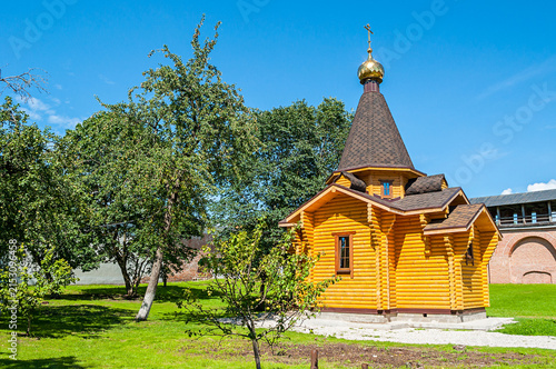 Veliky Novgorod Kremlin and Chapel of St Vladimir - Prince of Novgorod and baptist of Rus in Veliky Novgorod, Russia