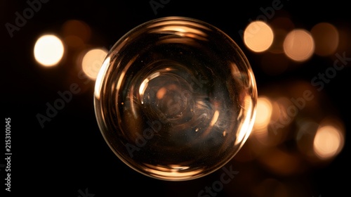 Translucent Glowing Orb With Soft Holographic Light