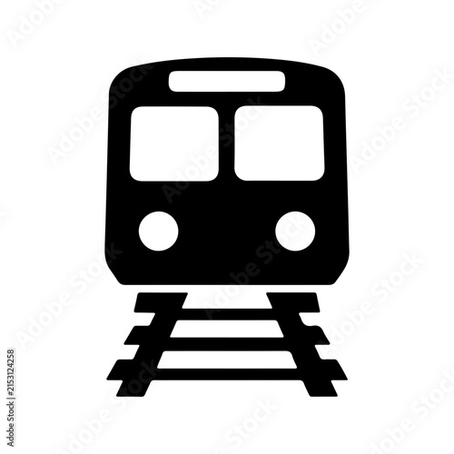 Simple Train Public Transportation Railway Travel Passenger Transit Vector Icon