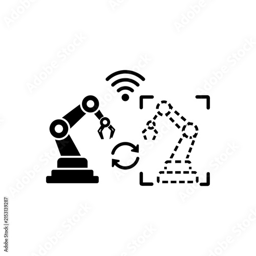 Smart Robotic Arm Icon