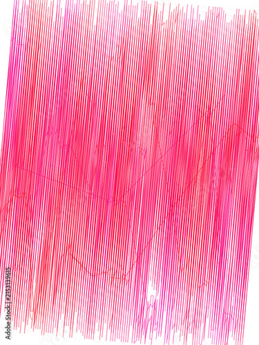Quadro su tela Vibrant neon pink vertical lines created with a grunge texture effect for modern
