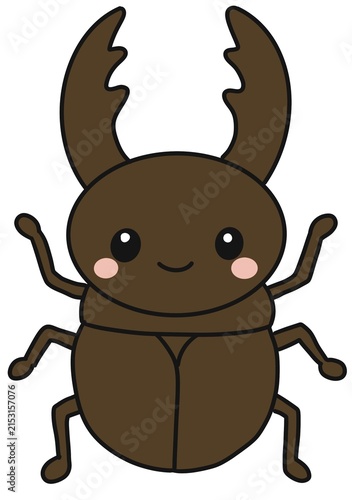 Foto Cute Longhorn Beetle Illustration