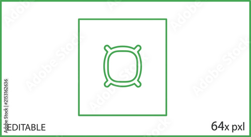 Green square frame with turtle icon