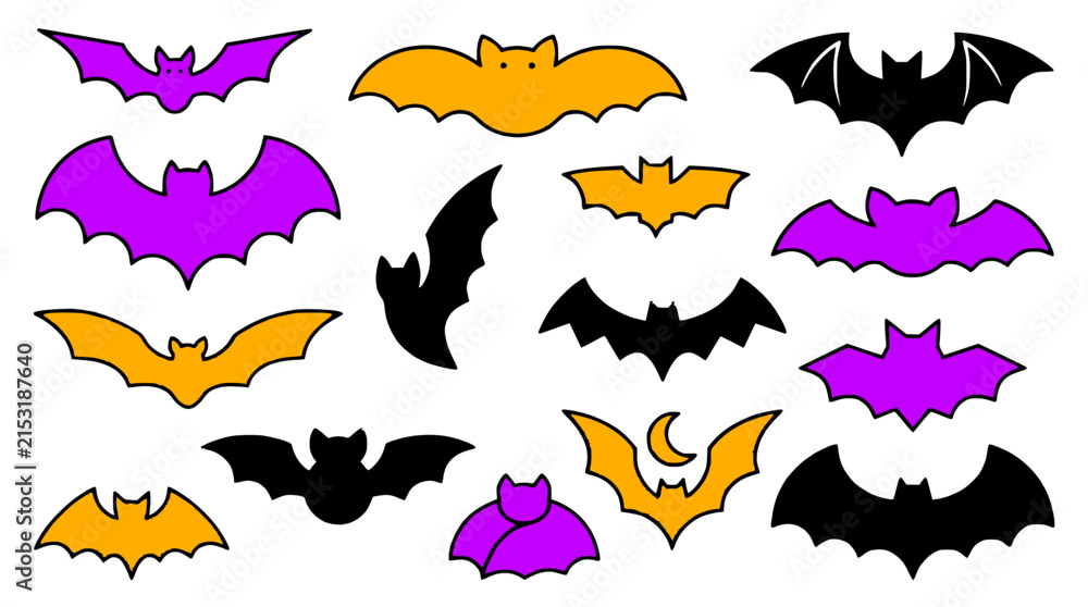 Fototapeta premium Vector bats