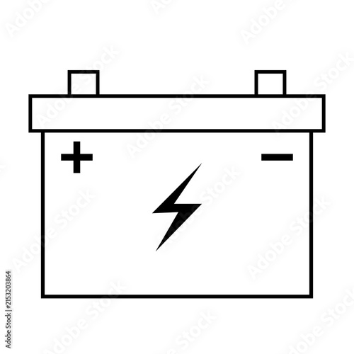  Battery and Energy Storage Icon line art