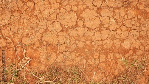 Cracked Dry Red Soil Texture On Parched Earth Showing Drought And Arid Land Conditions
