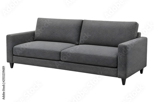 Modern sofa with a transparent background