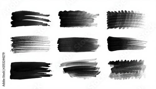 Underline stroke marker felt pen scribbles doodle line collection. Hand drawn outline sketch wave brush mark elements crosshatch rough dividers set for text highlight underline emphasis. 