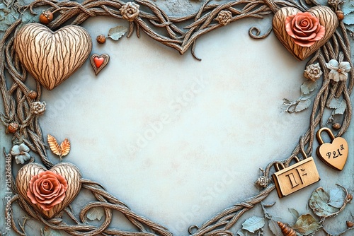 Heart frame for special occasions like Valentine's and weddings