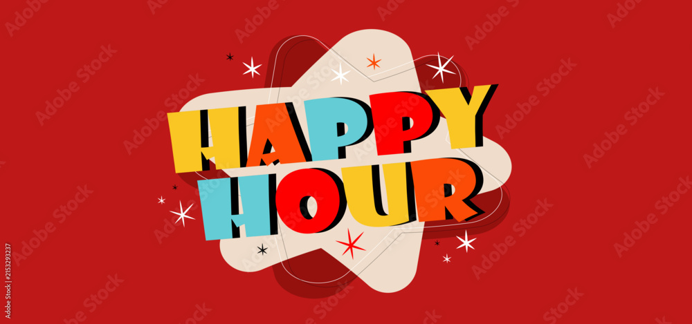 Fototapeta premium Happy hour 