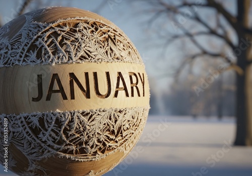 Frost-Kissed Orb of January's Dawn