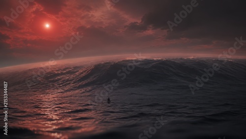 Conceptual Illustrations of TOI-1452 b, a Possible Ocean Exoplanet