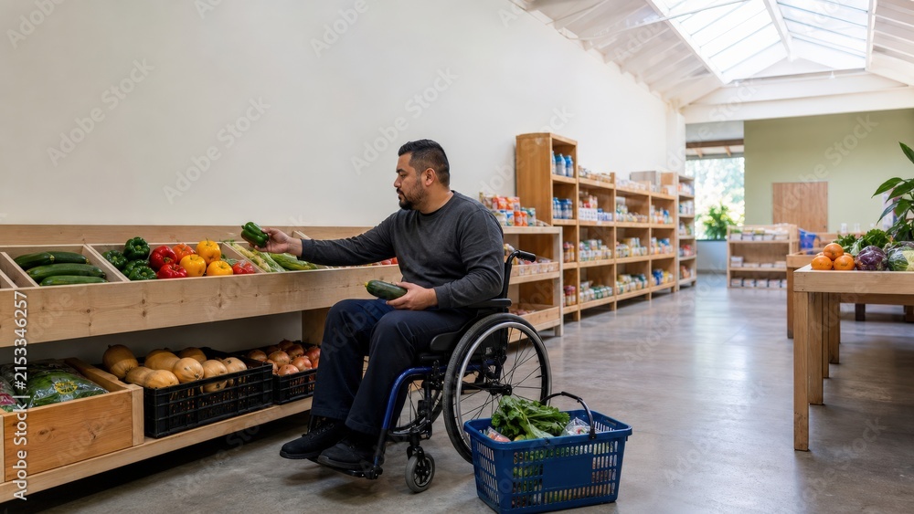 Obraz premium Food Pantry Client Choice View Bright Community Designed Thai Using