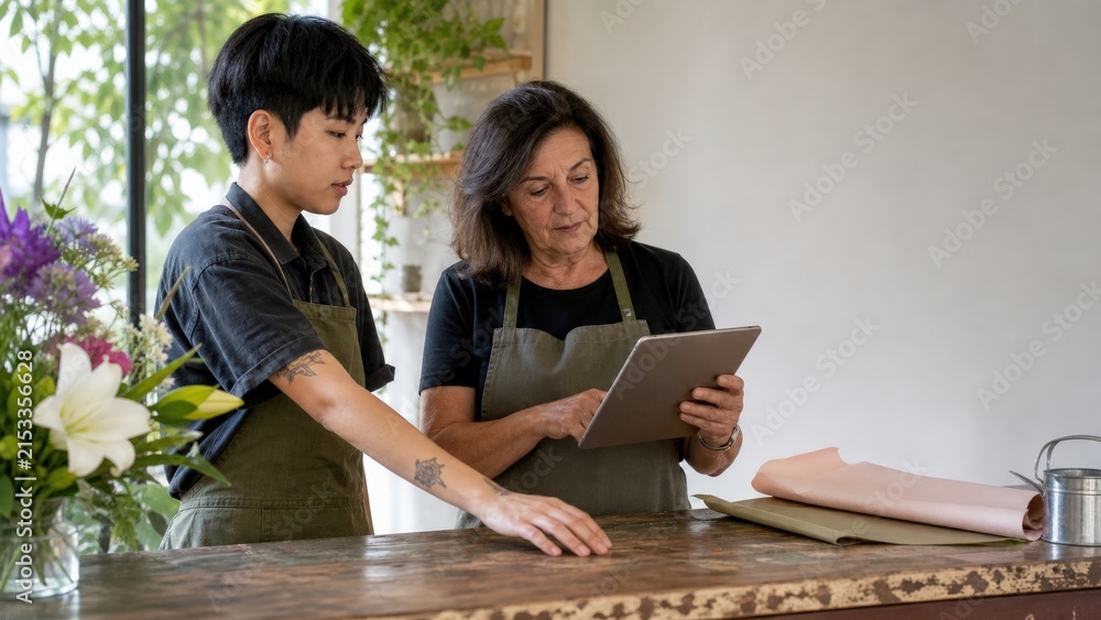 Obraz premium Small Business Cybersecurity Training Environmental Neighborhood Her