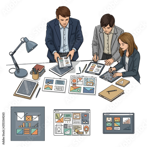 Team collaboration on digital project planning
