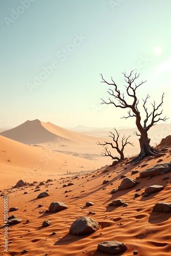lonely tree in the desert