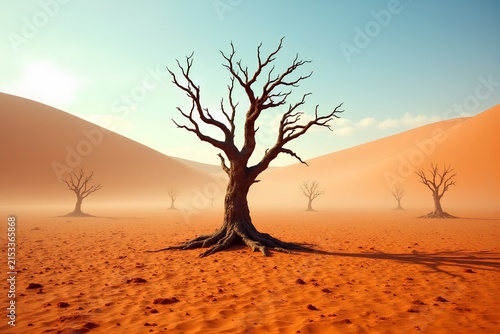 lonely tree in the desert