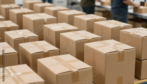 E-commerce Packages Organized for Holiday Fulfillment: Dispatch Center