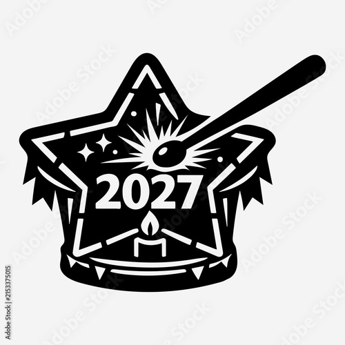 Radiant 2027 Starburst Countdown Icon