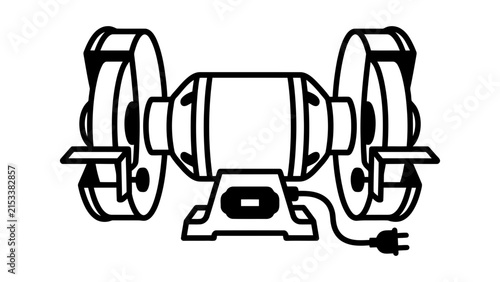Bench Grinder Vector Icon