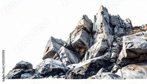 Rocky Mountain Peak Landscape Scene.