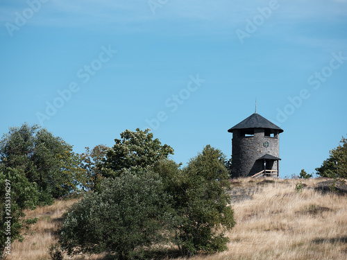 Die Frankenwarte auf dem Hirschhügel bei Geroldsgrün im Frankenwald, Oberfranken.