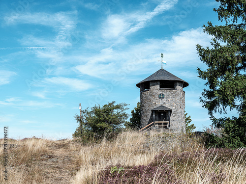 Die Frankenwarte auf dem Hirschhügel bei Geroldsgrün im Frankenwald, Oberfranken.