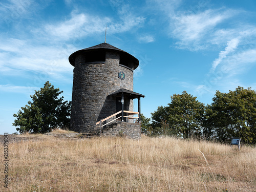 Die Frankenwarte auf dem Hirschhügel bei Geroldsgrün im Frankenwald, Oberfranken.