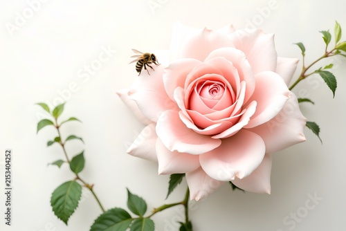 pink roses on a white background