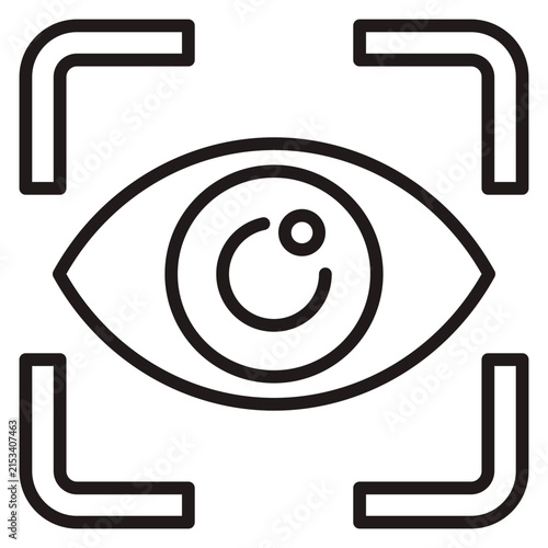 Vision Eye Line Icon