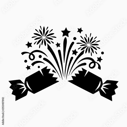 2027 Party Popper Confetti Celebration Icon