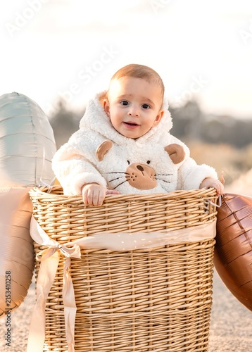 baby in basket