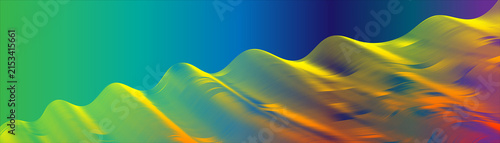 Abstract colorful wave lines background banner