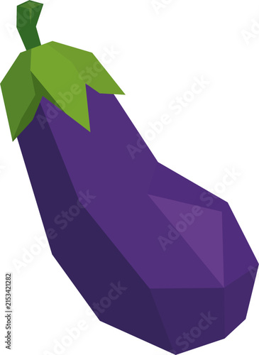 Low Poly Eggplant