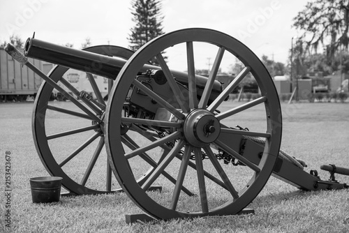 Принти на полотні Vintage cannon from a Civil War reenactment
