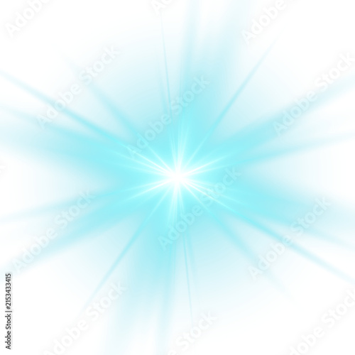 Sunshine burst transitions Sharp cyan magical, with holiday atmosphere.