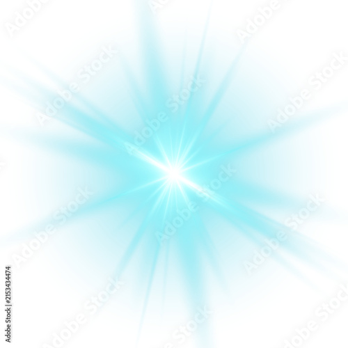Lens flare effect Classic vivid pure, for creative projects.