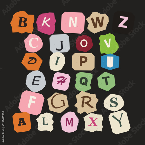Colorful hexagon letter tiles spelling words and names in playful arrangement