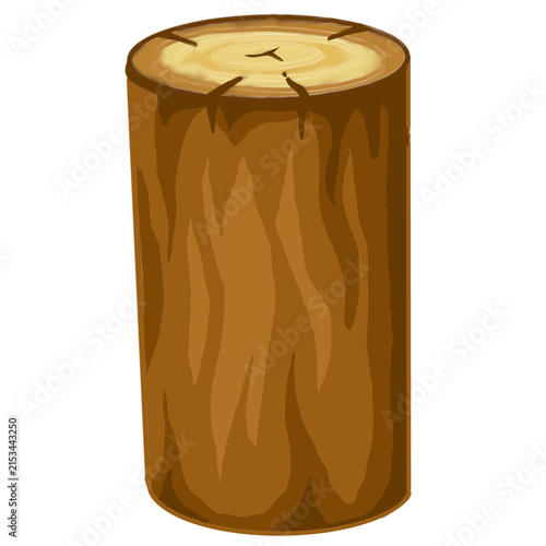 wooden box isolated on white background