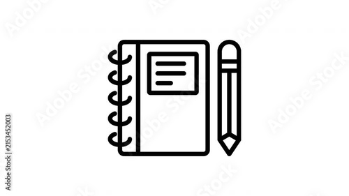 notebook animation icon