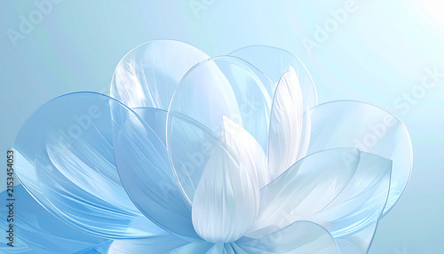 Delicate White Flower Petals in Full Bloom.