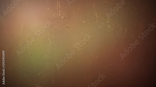 Fotografie Warm sepia abstract background with floating dust particles, film grain and subt