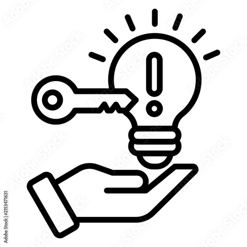 problem solving outline icon