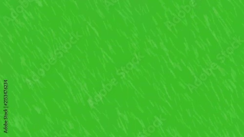 Heavy Rain Falling Effect Overlay Animation on Chroma Key Green Screen Background