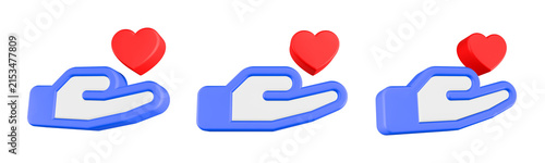 Tapety artystyczne donate symbol icon 3D render