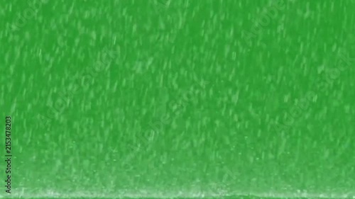 Heavy Rain Falling Drops and Water Splash Effect on Green Screen Background