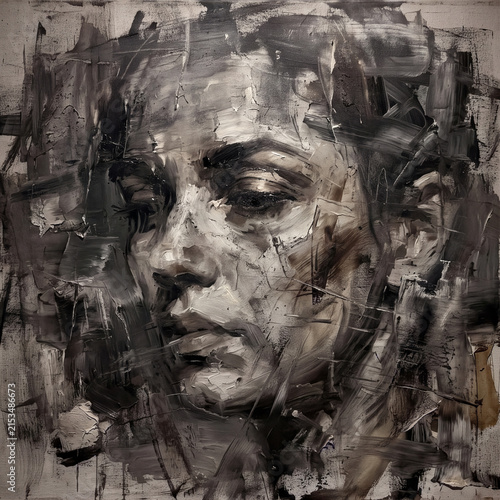 Fragmented Expressionist Portrait