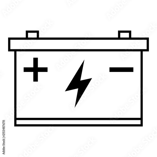Battery Icon Minimal Line Design image
