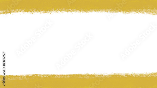 Gold grunge horizontal frame border with torn top and bottom edges. PNG design element for elegant headers, text boxes, and luxury graphics.
