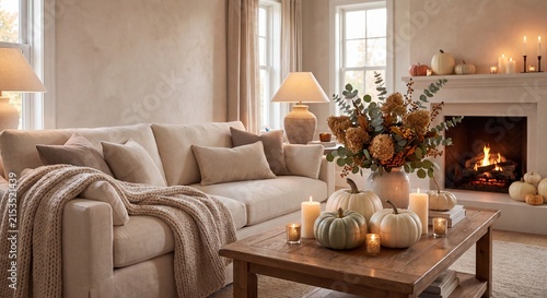Cozy Autumn Living Room